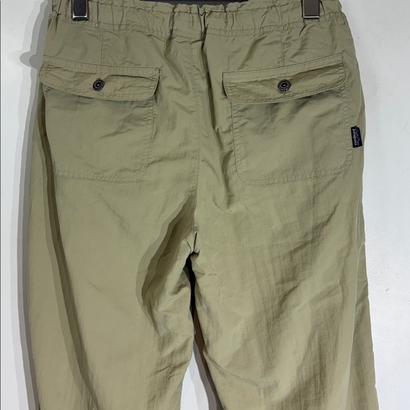 Patagonia Lightweight Drawstring Pants Khaki Elastic Waist Women’s size 10 - Picture 5 of 11
